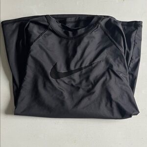 Nike Black long sleeve swim shirt